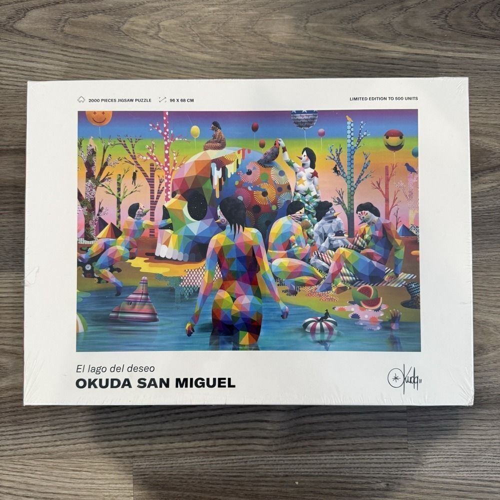 NEW Okuda San Miguel "El lago del deseo" 2000 Piece Puzzle Limited Edition /500